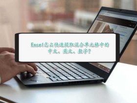 Excel怎么快速提取混合单元格中的中文、英文、数字？