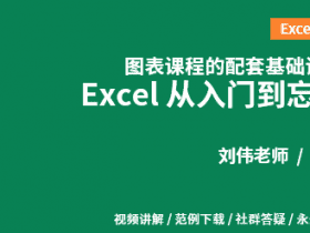 刘伟《Excel从入门到忘记》！