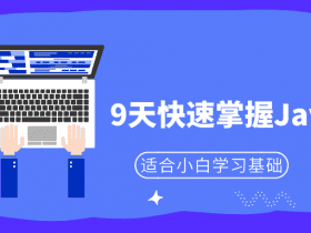 小白9天快速掌握Java基础！