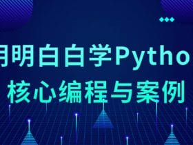 明明白白学Python核心编程与案例！