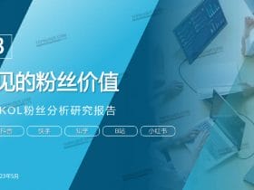 专业报告，2023六大平台KOL粉丝分析研究报告！