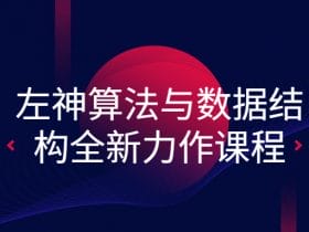 左神算法与数据结构全新力作课程！