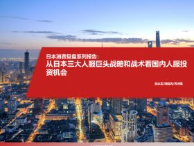 ​​专业报告，日本消费复盘系列报告：从日本三大人服巨头战略和战术看国内人服投资机会！