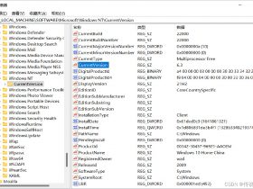 从Windows注册表中查看系统版本！