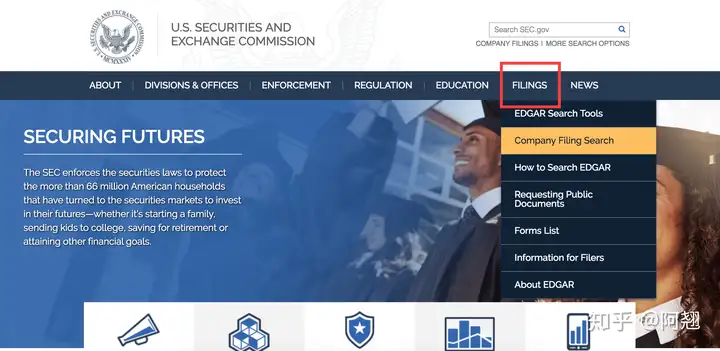美国证券交易委员会官网（SEC）：https://www.sec.gov/!