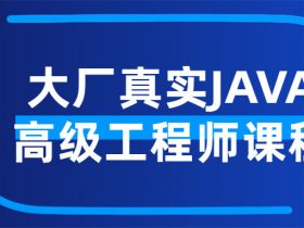 大厂真实JAVA高级工程师课程！