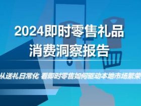 专业报告，2024即时零售礼品消费洞察报告！