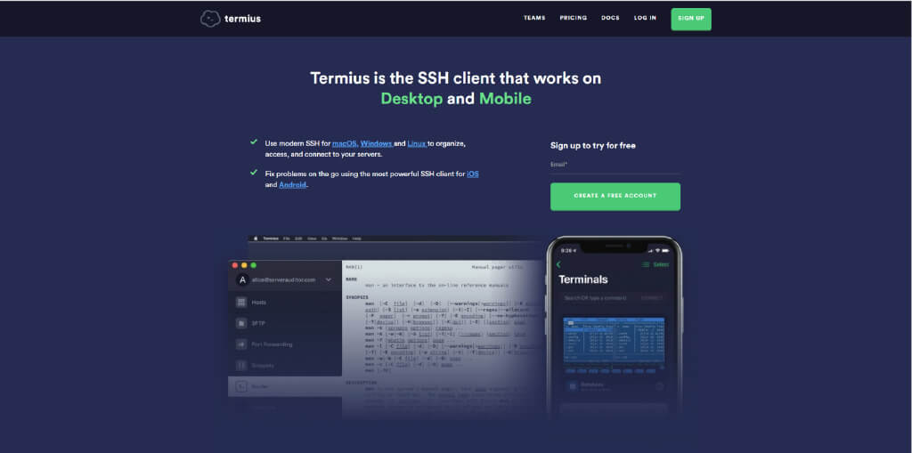 小众软件，Termius – 全平台 SSH 客户端 支持 SFTP 媲美 XShell！